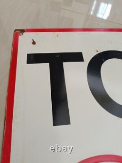 VINTAGE TOYOTA MOTOR CO PORCELAIN GAS AUTOMOBILE SERVICE WORKSHOP SIGN 60x40 Cm