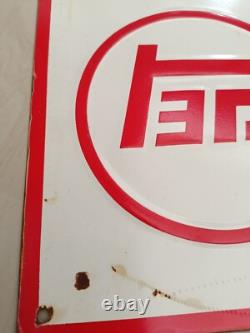 VINTAGE TOYOTA MOTOR CO PORCELAIN GAS AUTOMOBILE SERVICE WORKSHOP SIGN 60x40 Cm