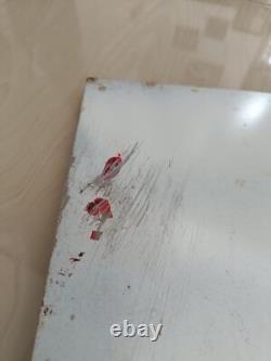 VINTAGE TOYOTA MOTOR CO PORCELAIN GAS AUTOMOBILE SERVICE WORKSHOP SIGN 60x40 Cm