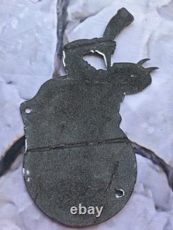 VINTAGE VIKING MARINE GASOLINE PORCELAIN SIGN 9 x 5