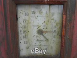 VINTAGE WAYNE 866 FARM FRESH ATLANTIC WHITE FLASH GAS PUMP TEXACO MOBIL SIGN