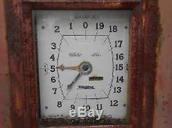 VINTAGE WAYNE 866 FARM FRESH ATLANTIC WHITE FLASH GAS PUMP TEXACO MOBIL SIGN