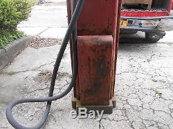 VINTAGE WAYNE 866 FARM FRESH ATLANTIC WHITE FLASH GAS PUMP TEXACO MOBIL SIGN