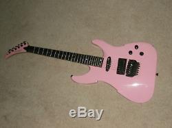 VNTG PINK PEAVEY VANDENBERG GUITAR 0000256 signed on the back SHOEMAKER