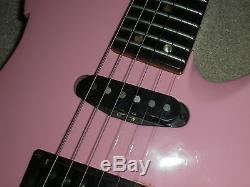 VNTG PINK PEAVEY VANDENBERG GUITAR 0000256 signed on the back SHOEMAKER