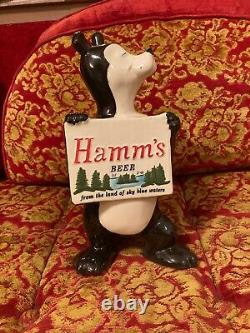 VTG 60's Red Wing Hamm's Beer Bear Sascha Piggy Bank Ad Advertising Sign Ceramic