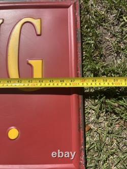 VTG Armstrong Tires Gas Station Tire Shop 70s Metal Sign 48x18 HTF