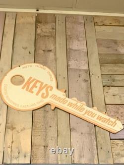 VTG Curtis Keys Made Here Store Sign. Davis Hardware 75 Years Original Owner