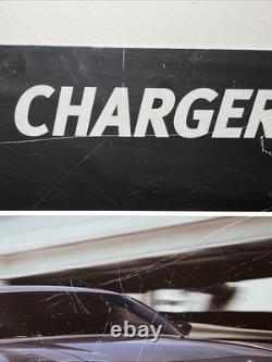 VTG Dodge Charger Garage Level 4 24x24 Metal Sign Rare HTF