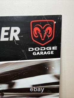 VTG Dodge Charger Garage Level 4 24x24 Metal Sign Rare HTF