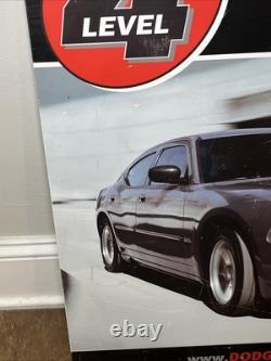 VTG Dodge Charger Garage Level 4 24x24 Metal Sign Rare HTF