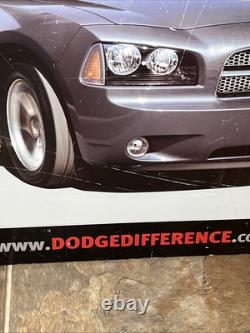 VTG Dodge Charger Garage Level 4 24x24 Metal Sign Rare HTF