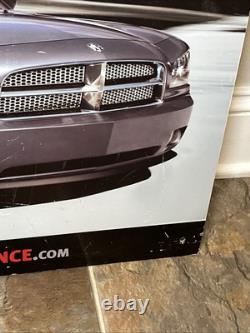VTG Dodge Charger Garage Level 4 24x24 Metal Sign Rare HTF