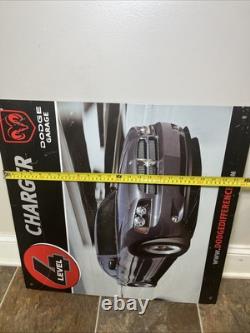 VTG Dodge Charger Garage Level 4 24x24 Metal Sign Rare HTF