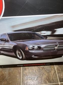 VTG Dodge Charger Garage Level 4 24x24 Metal Sign Rare HTF