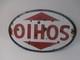Vtg Sohio Oval Sign Enamel Metal, Gas Station Collectible Original Collectable