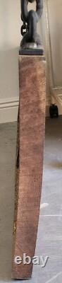 VTG Solid 1.5 Oak Hanging Sign Hand-Carved Retail Shop ANTIQUES 5' By 15 VTG Solid 1.5 Oak Hanging Sign Hand-Carved Retail Shop ANTIQUES 5' By 15