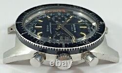 VTG Wakmann 20 ATM Chronograph, Gorgeous Dial! Triple Signed. 37.9mm