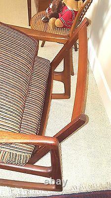 Very Nice Ole Wanscher Rocking Chair John Stuart Signed Both Ways