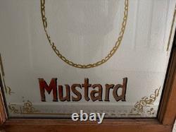 Very Rare Antique Colman's Mustard Hand Painted Window Advertisement Britain 36