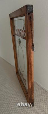 Very Rare Antique Colman's Mustard Hand Painted Window Advertisement Britain 36