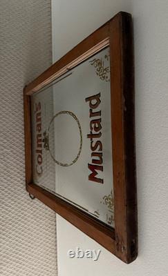 Very Rare Antique Colman's Mustard Hand Painted Window Advertisement Britain 36