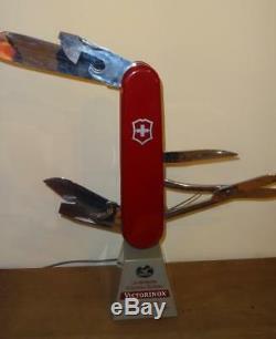 Victorinox Original Swiss Army Knife Big Store Motorized Moving Display Sign Vtg