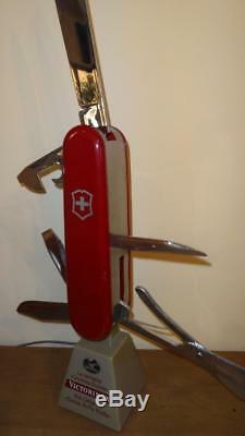 Victorinox Original Swiss Army Knife Big Store Motorized Moving Display Sign Vtg