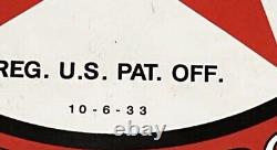 Vintage 12 1933 Texaco Porcelain Sign Car Gas Truck Gasoline Motorcycle