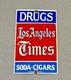 Vintage 12 1951 Los Angeles Times Porcelain Sign Car Gas Oil Truck Motorcycle