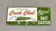 Vintage 12 Creek Chub Caster Lure Porcelain Sign Car Gas Oil Truck Motorcycle
