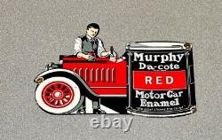 Vintage 12 Murphy Paints Porcelain Sign Gas Oil Car Truck Motorcycle