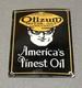 Vintage 12 Oilzum Motor Fuel Porcelain Sign Car Gas Oil Truck