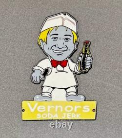 Vintage 12 Rare Soda Jerk Cola Porcelain Sign Car Gas Oil Truck