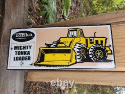 Vintage 12 Tonka Loader Truck Matel Porcelain Sign Gas Oil Car Truck Motorcycle