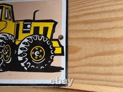 Vintage 12 Tonka Loader Truck Matel Porcelain Sign Gas Oil Car Truck Motorcycle