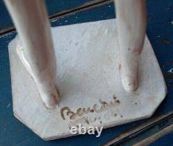 Vintage 14.5 T Bencini Basketball Player Figurine Statue Signed Italy WithTag