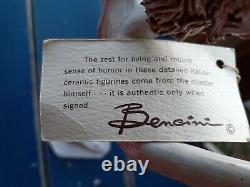 Vintage 14.5 T Bencini Basketball Player Figurine Statue Signed Italy WithTag