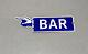 Vintage 18 Bar Arrow Hand Porcelain Sign Car Gas Truck Gasoline Automobile Oil