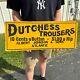 Vintage 1920s Dutchess Trousers Clothing Tin Advertising Sign Atlantic Ia