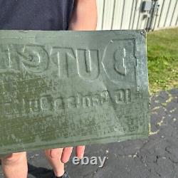 Vintage 1920s Dutchess Trousers Clothing Tin Advertising Sign Atlantic IA