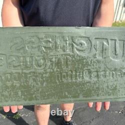 Vintage 1920s Dutchess Trousers Clothing Tin Advertising Sign Atlantic IA