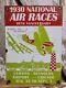 Vintage 1930 Air Races Porcelain Sign Old Curtiss Reynolds Airfield Chicago Usa