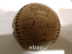 Vintage 1931 Babe Ruth, Lou Gehrig Autographed signed Ball! JSA Certified Auto