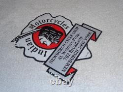 Vintage 1933 Indian Motorcycles Arrowhead 9 Porcelain Metal Gasoline & Oil Sign