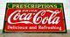 Vintage 1933 Original Porcelain Prescriptions Coke Sign Coca Cola 30's Will Ship