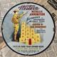 Vintage 1938 Western Metallic Ammunition 12 Inch Porcelain Enamel Sign