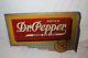 Vintage 1940's Drink Dr Pepper Soda Pop 2 Sided 24 Metal Flange Sign