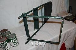 Vintage 1940's Quaker State Motor Oil Gas Station Display With6 Metal Cans Sign