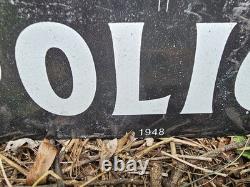 Vintage 1948 N. Y. P. D. Porcelain Police Sign New York Police 12 X 8